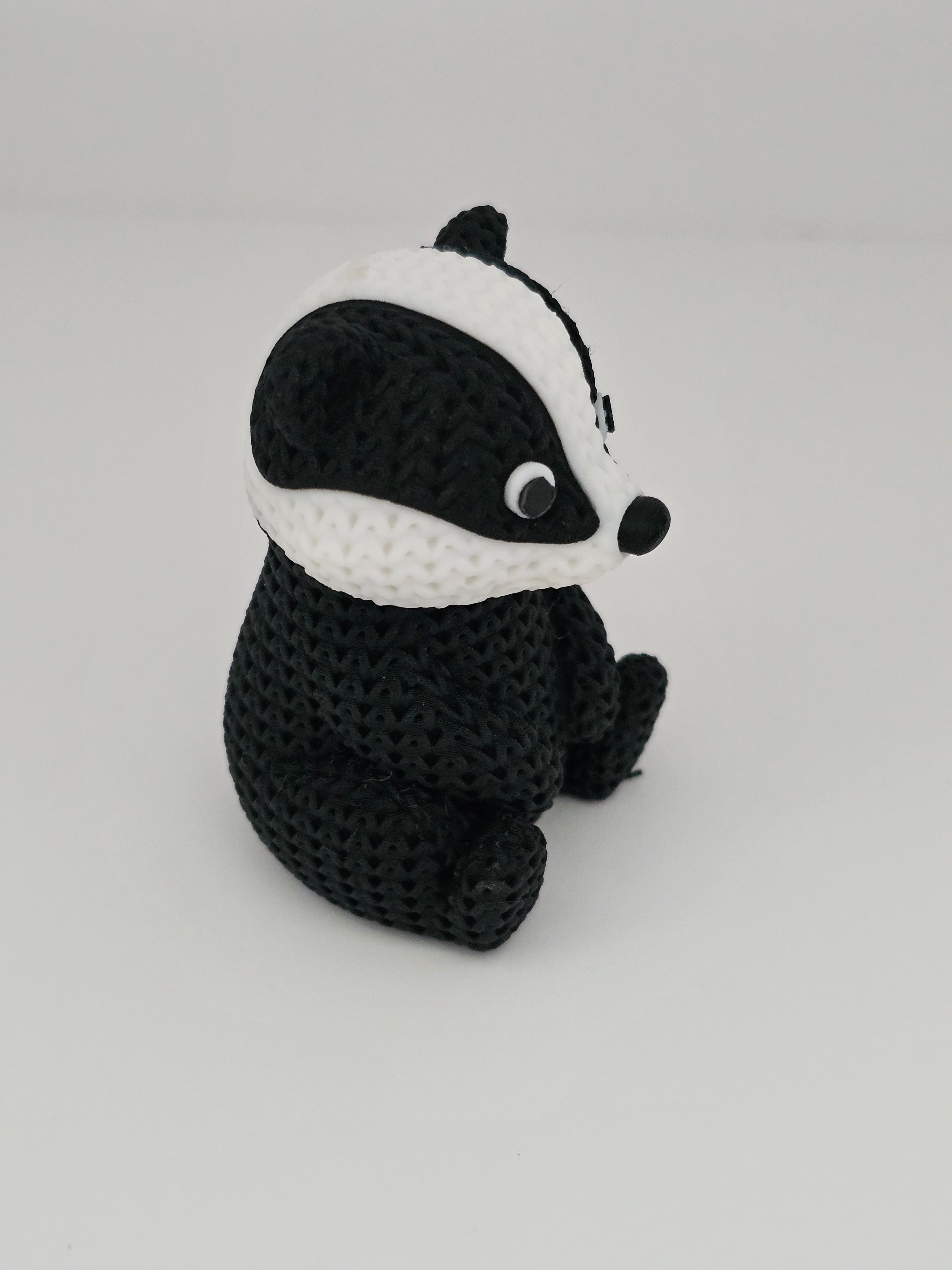 Knitted Badger Pet - 3D