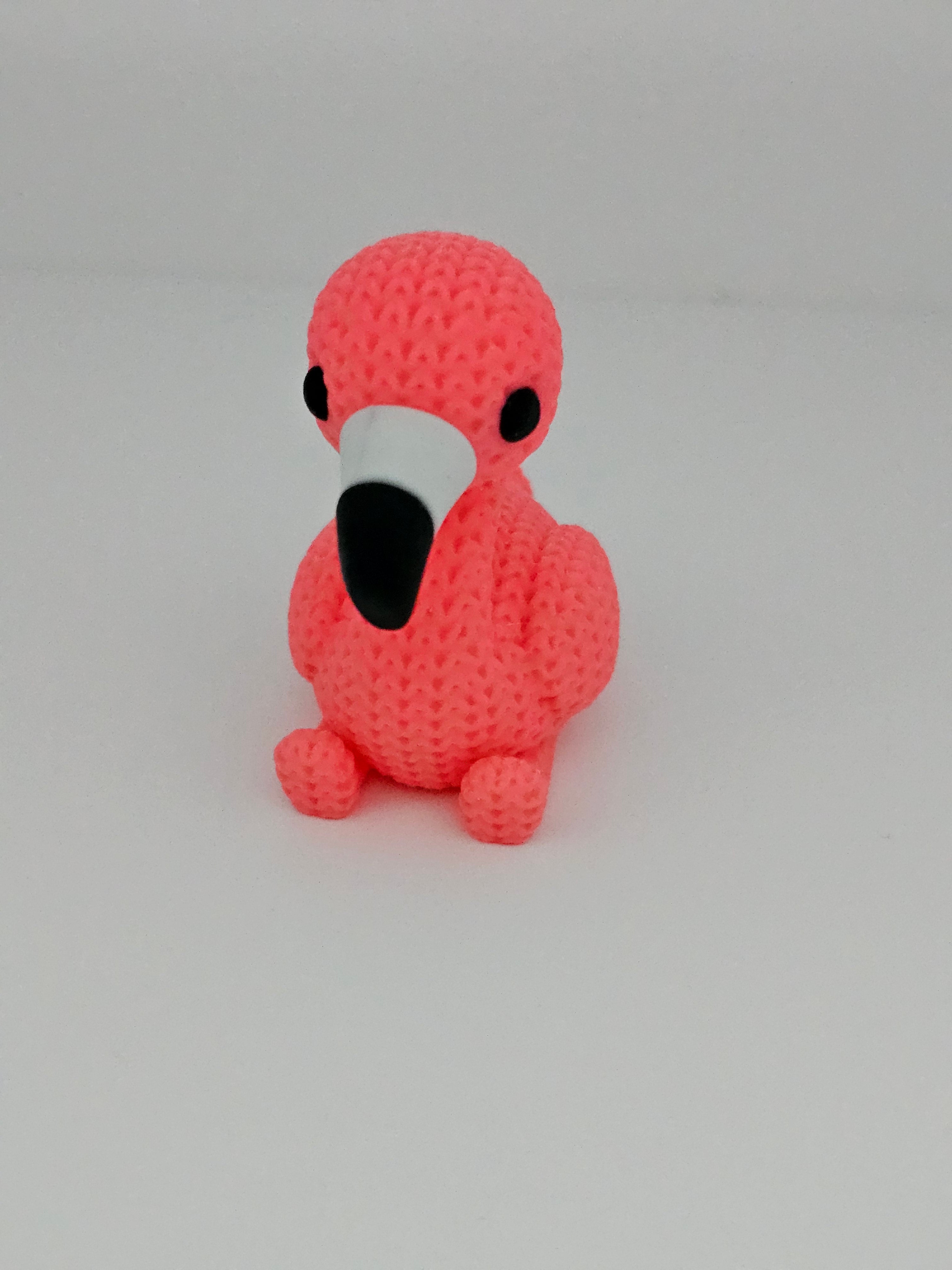 Knitted Flamingo Pet - 3D