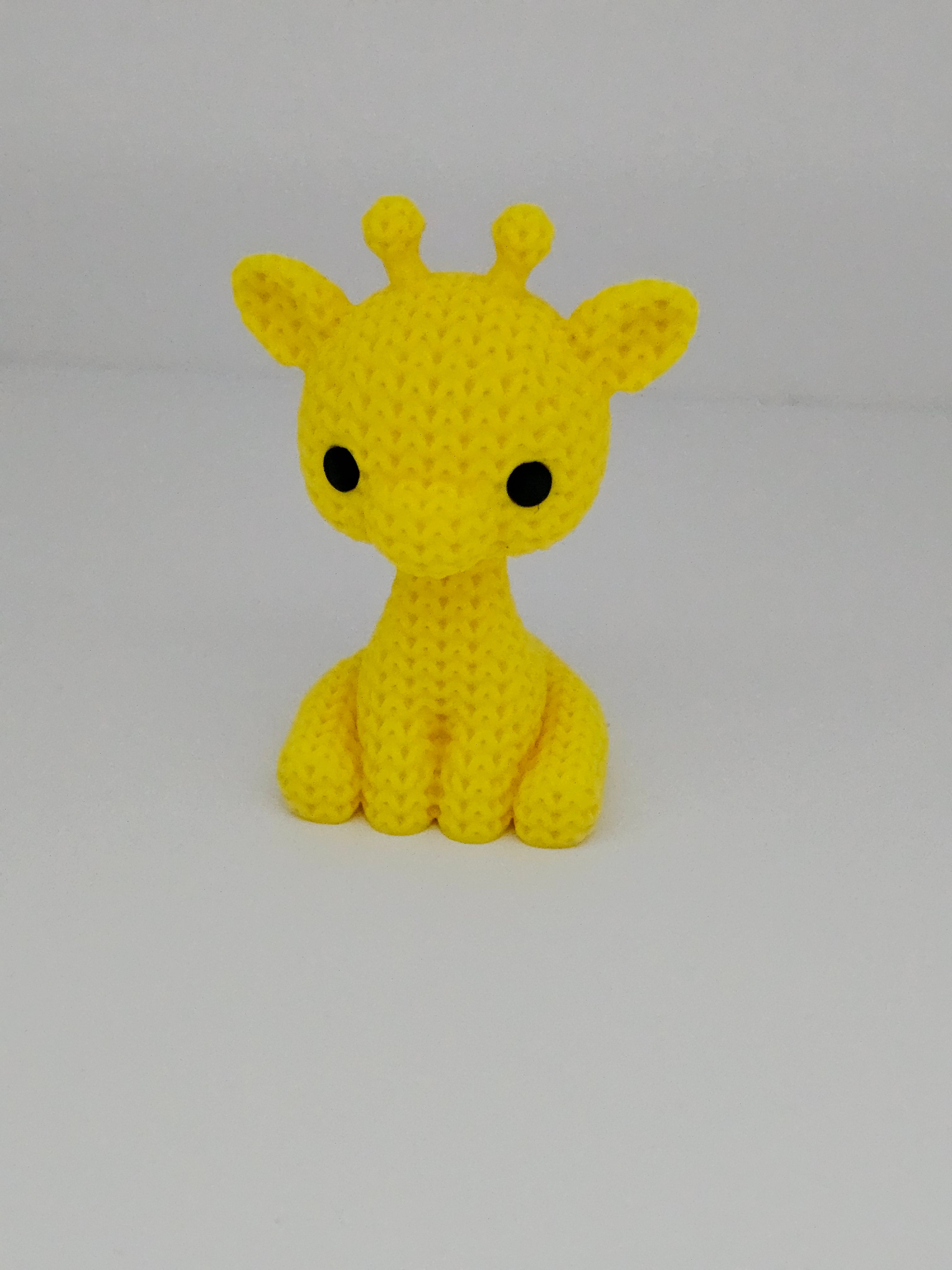 Knitted Baby Giraffe - 3D