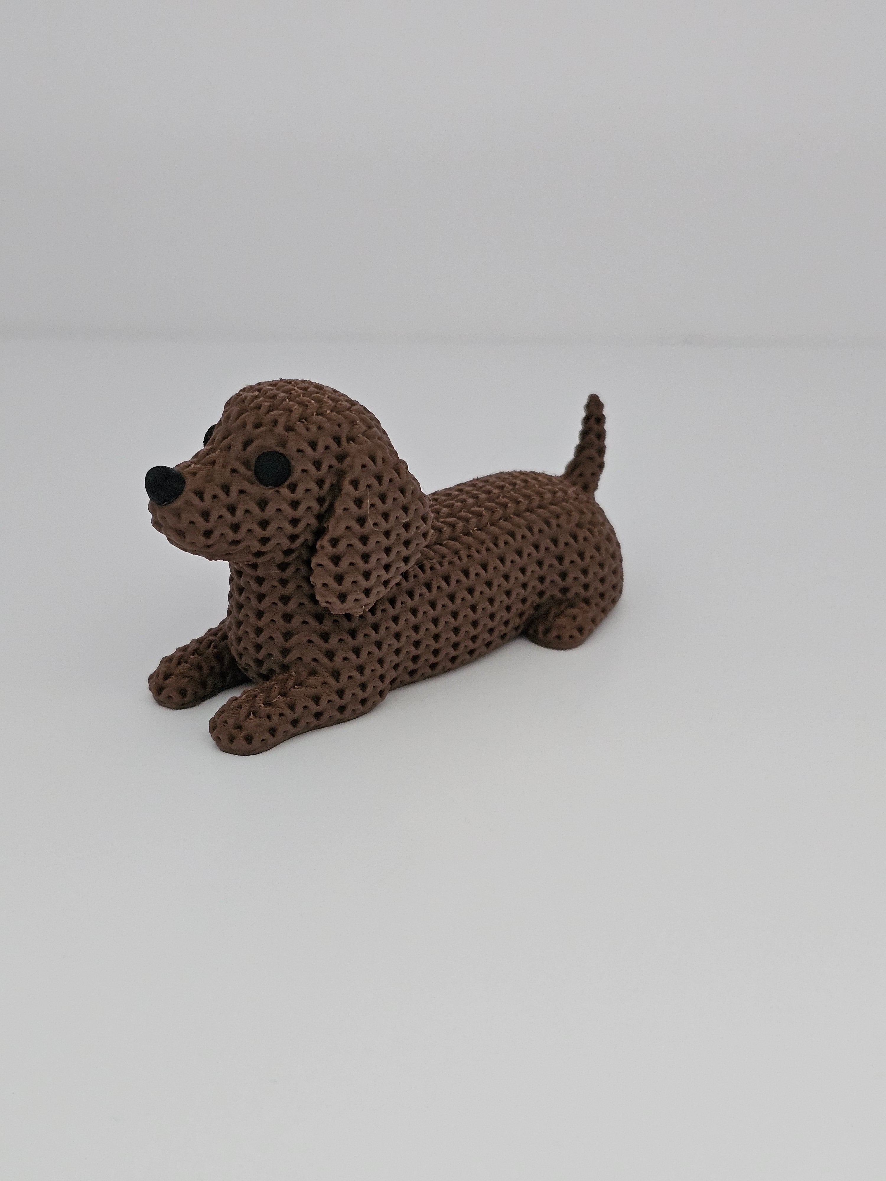 Knitted Dachshund - 3D