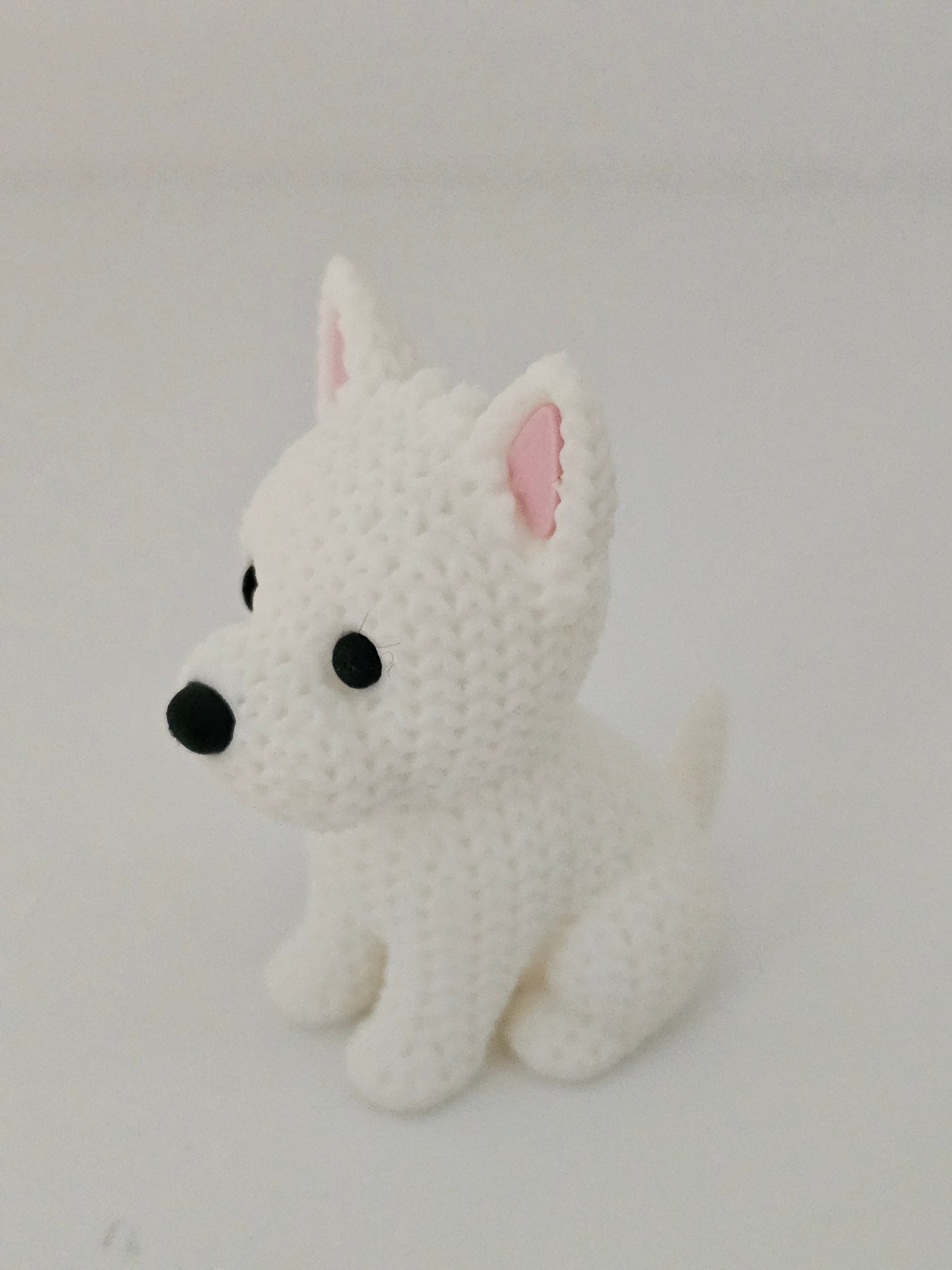 Knitted Westie - 3D
