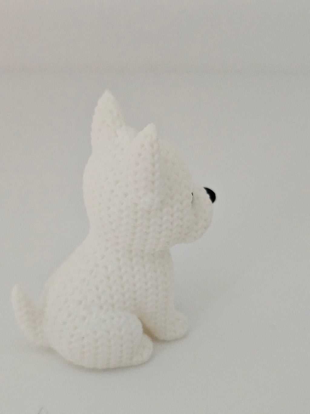 Knitted Westie - 3D