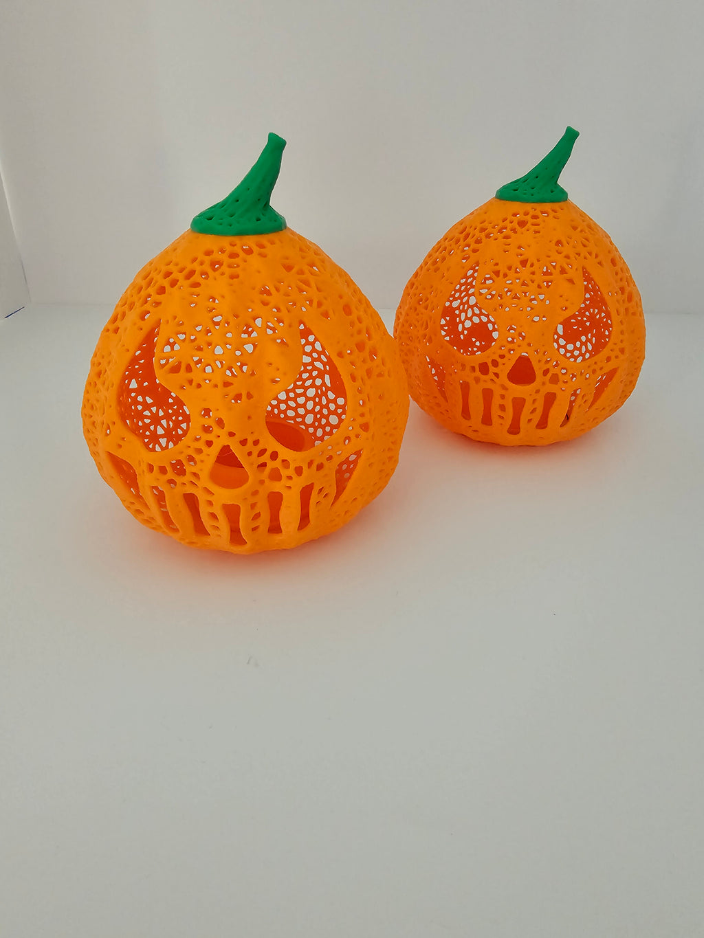 Halloween Tea Light Skull Jack O'Lantern Decor - 3D printed