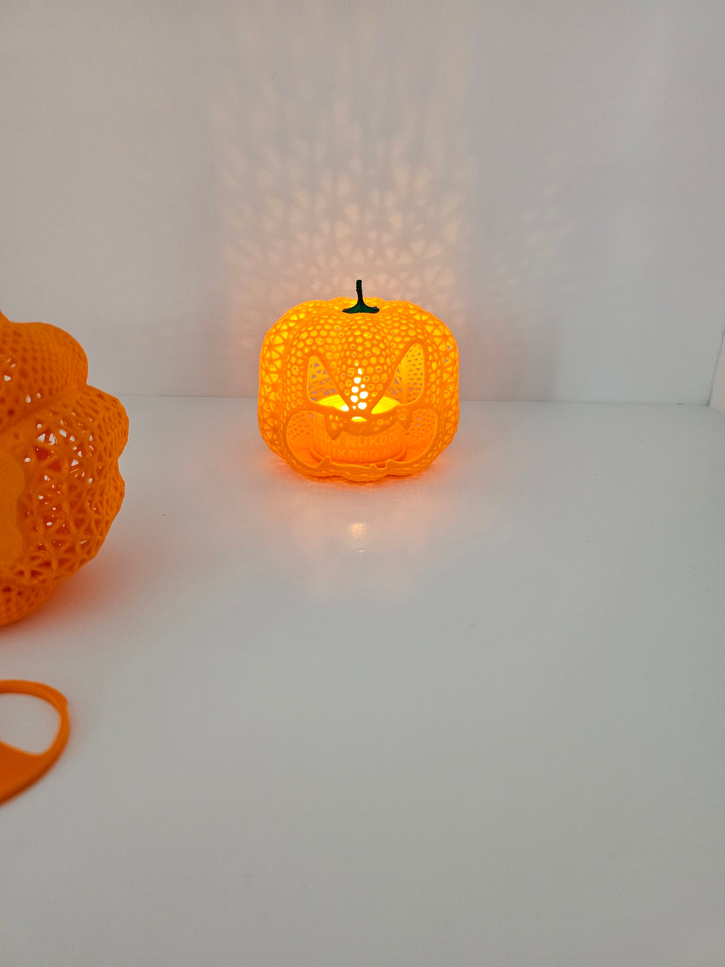 Halloween Tea Light Mean Jack O'Lantern Decor - 3D Printed.