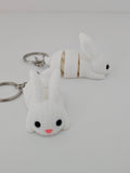 Knitted Reticulated Bunny Keychain - 3D