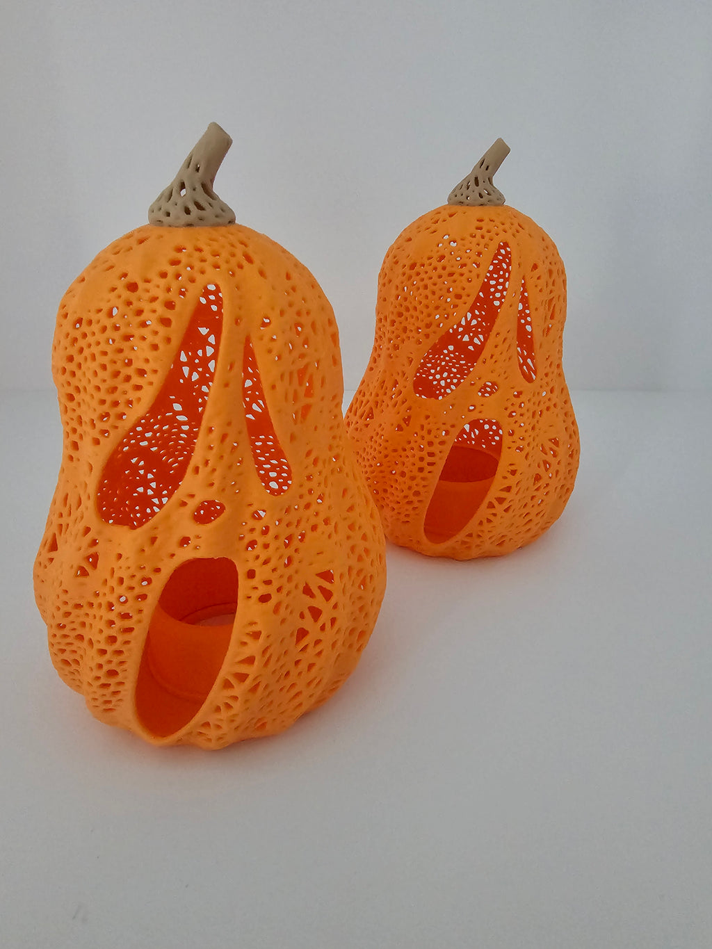 Halloween Tea Light Screaming Jack O'Lantern Decor - 3D Printed