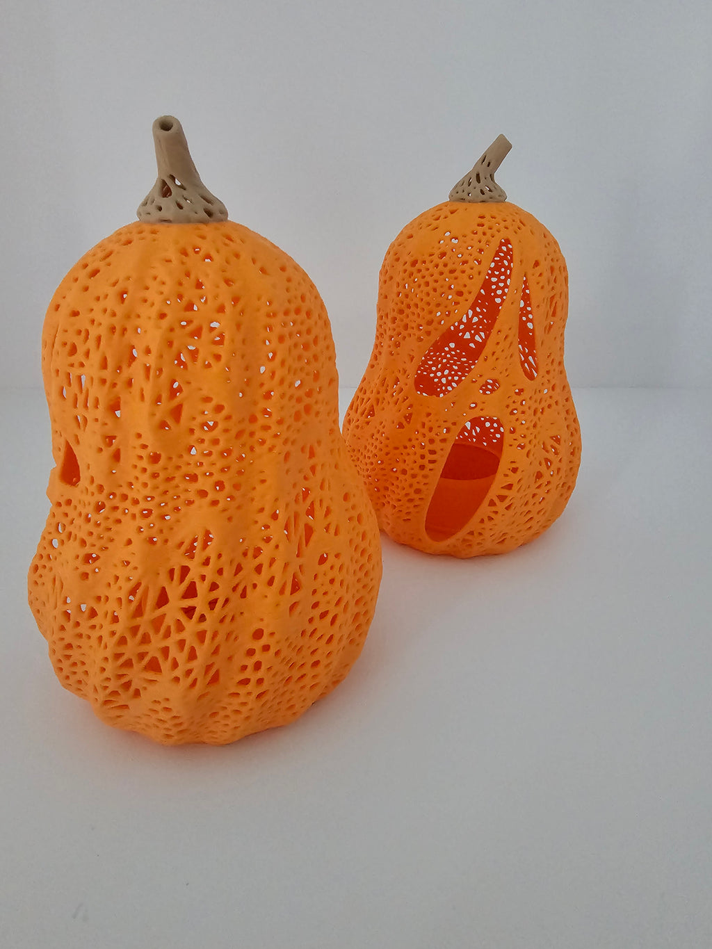 Halloween Tea Light Screaming Jack O'Lantern Decor - 3D Printed