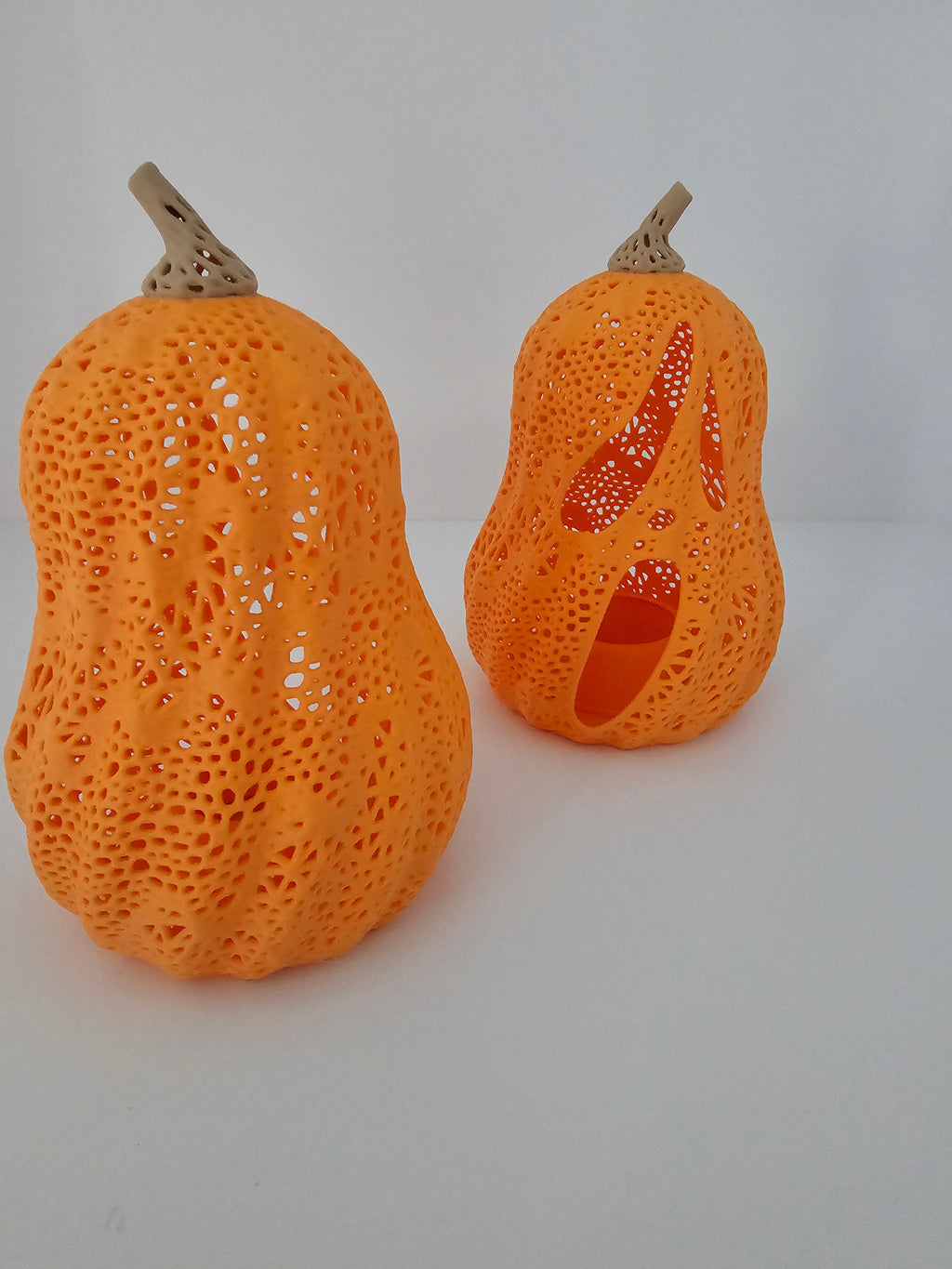 Halloween Tea Light Screaming Jack O'Lantern Decor - 3D Printed