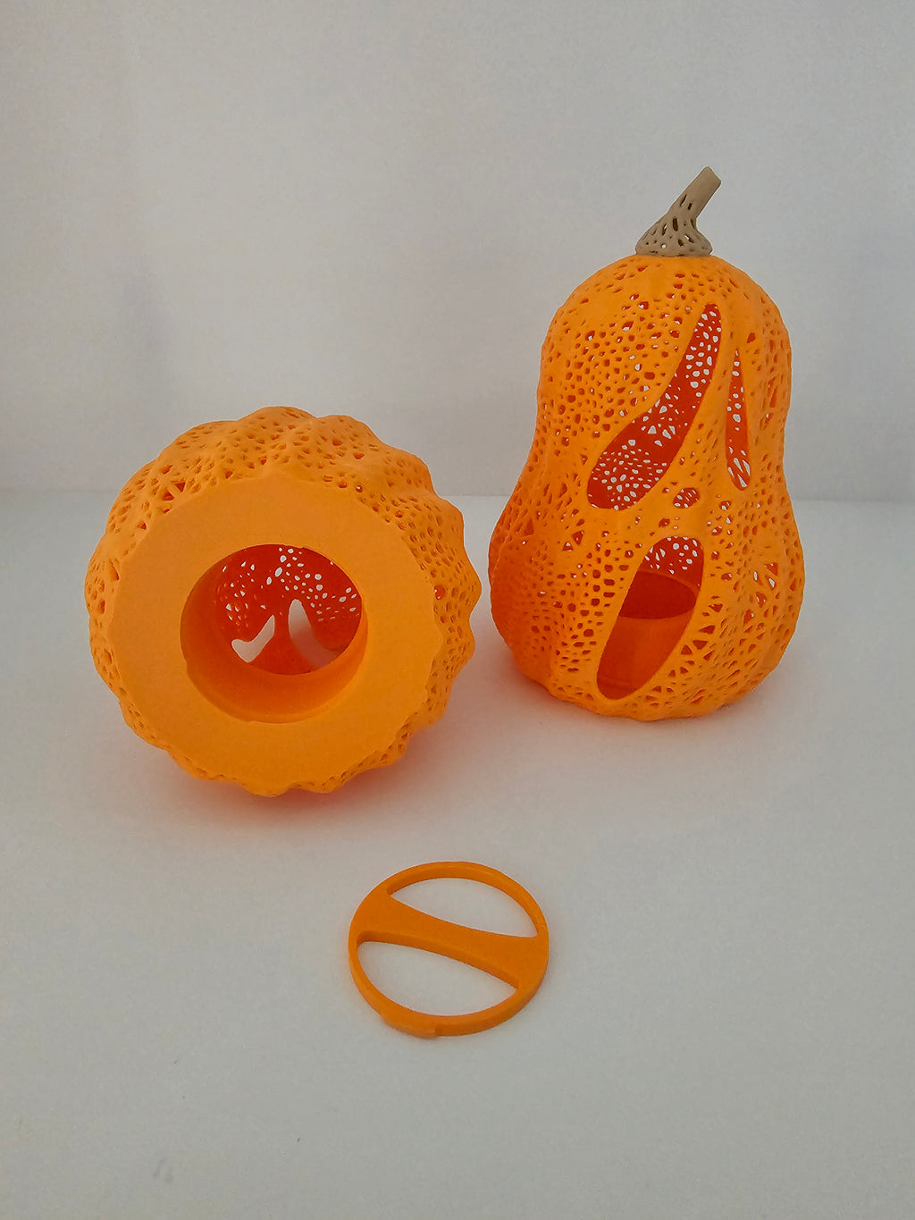 Halloween Tea Light Screaming Jack O'Lantern Decor - 3D Printed