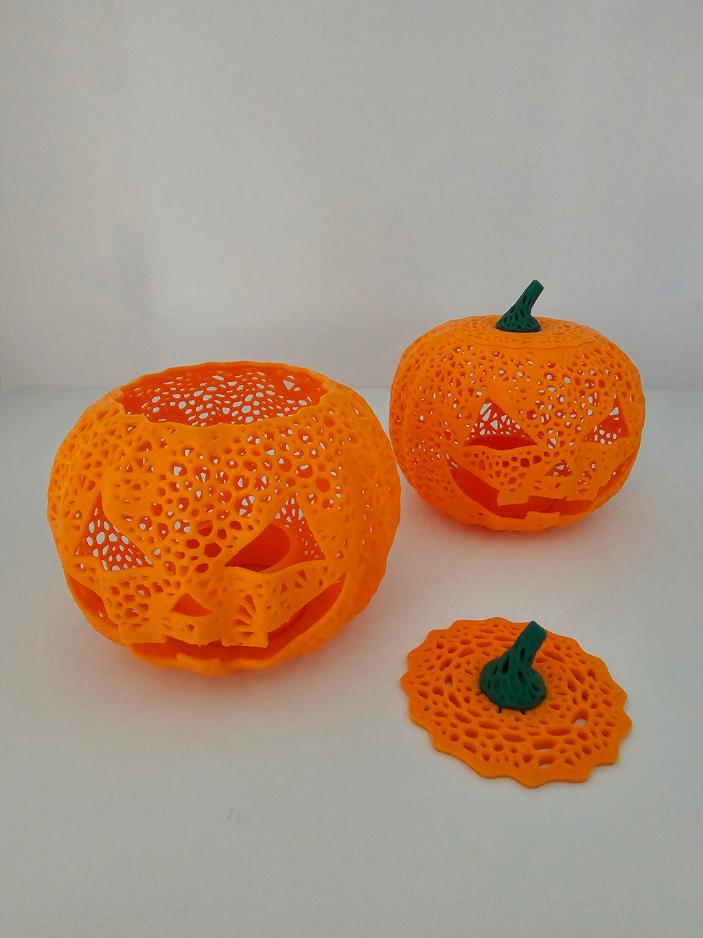 Halloween Tea Light Classic Jack O'Lantern Decor - 3D printed