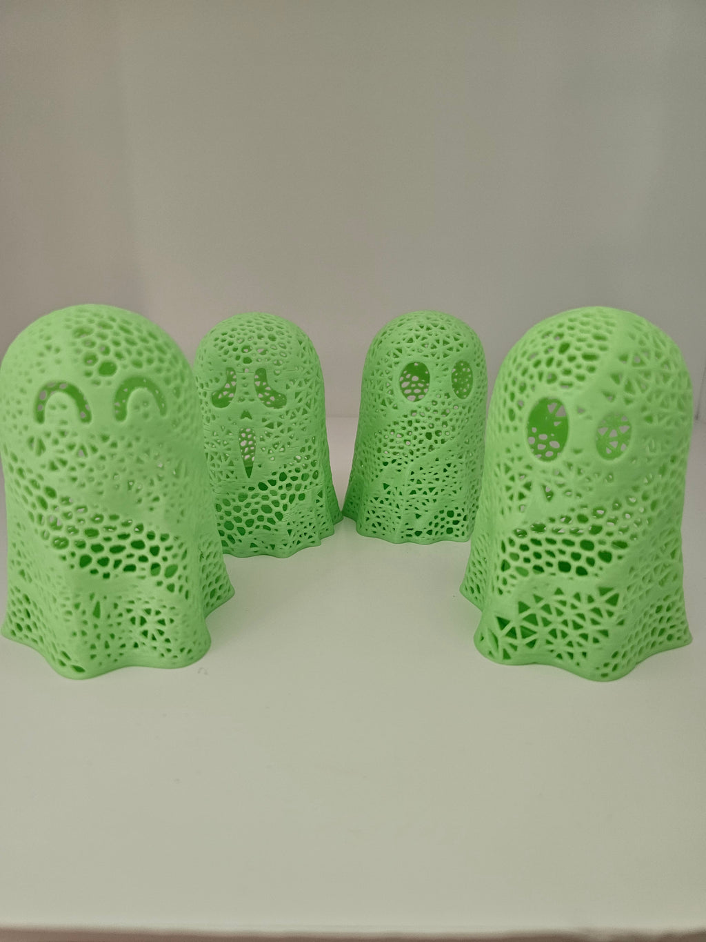 Glow in the Dark Tea Light Halloween Ghost Decor - 3D printed