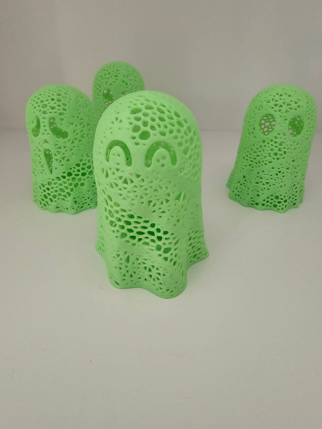 Glow in the Dark Tea Light Halloween Ghost Decor - 3D printed