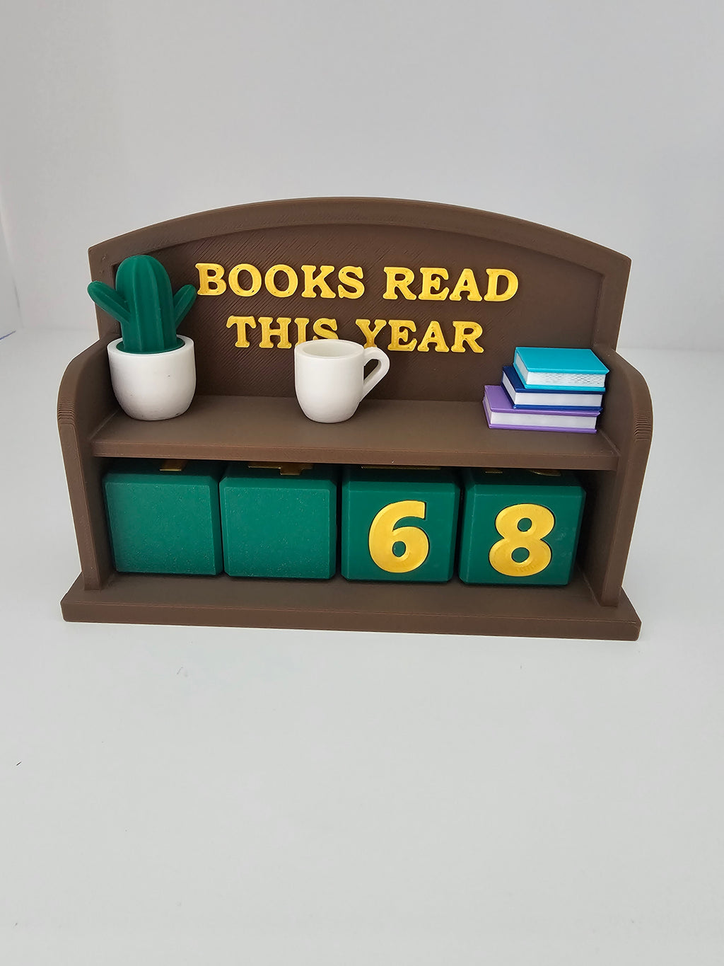 Books Read Tracker Sitting Bench - 3D printed