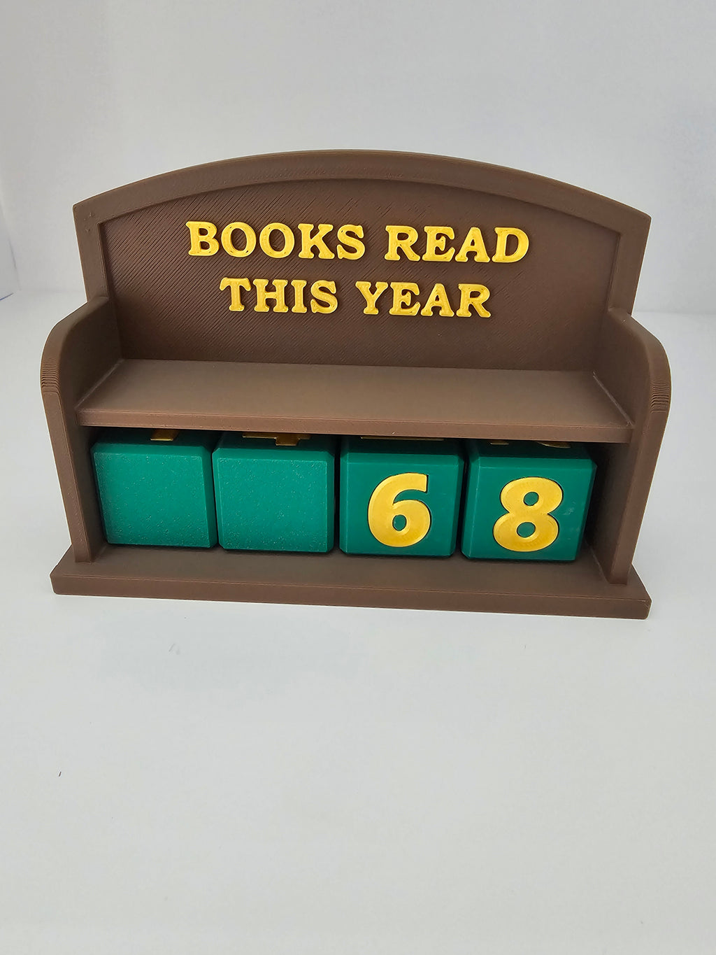 Books Read Tracker Sitting Bench - 3D printed