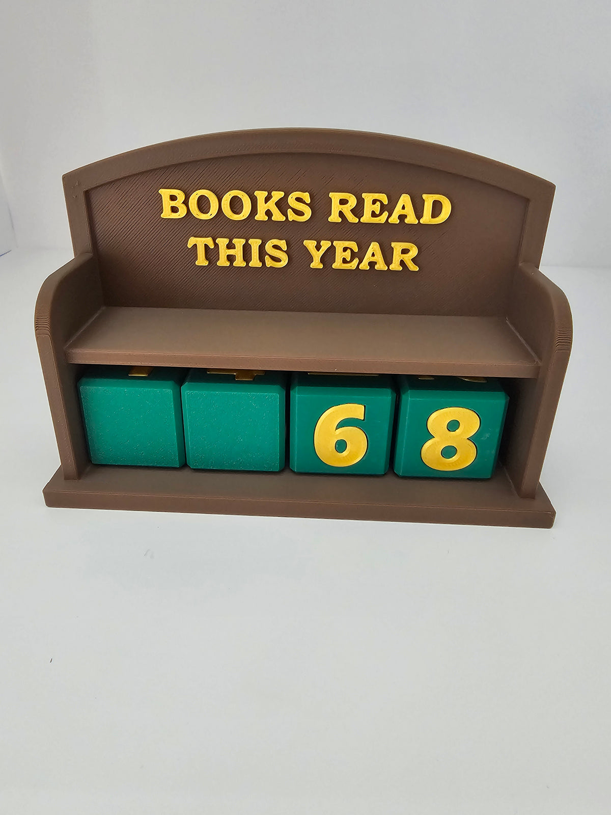 Books Read Tracker Sitting Bench - 3D printed