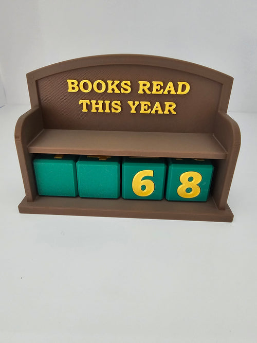 Books Read Tracker Sitting Bench - 3D printed
