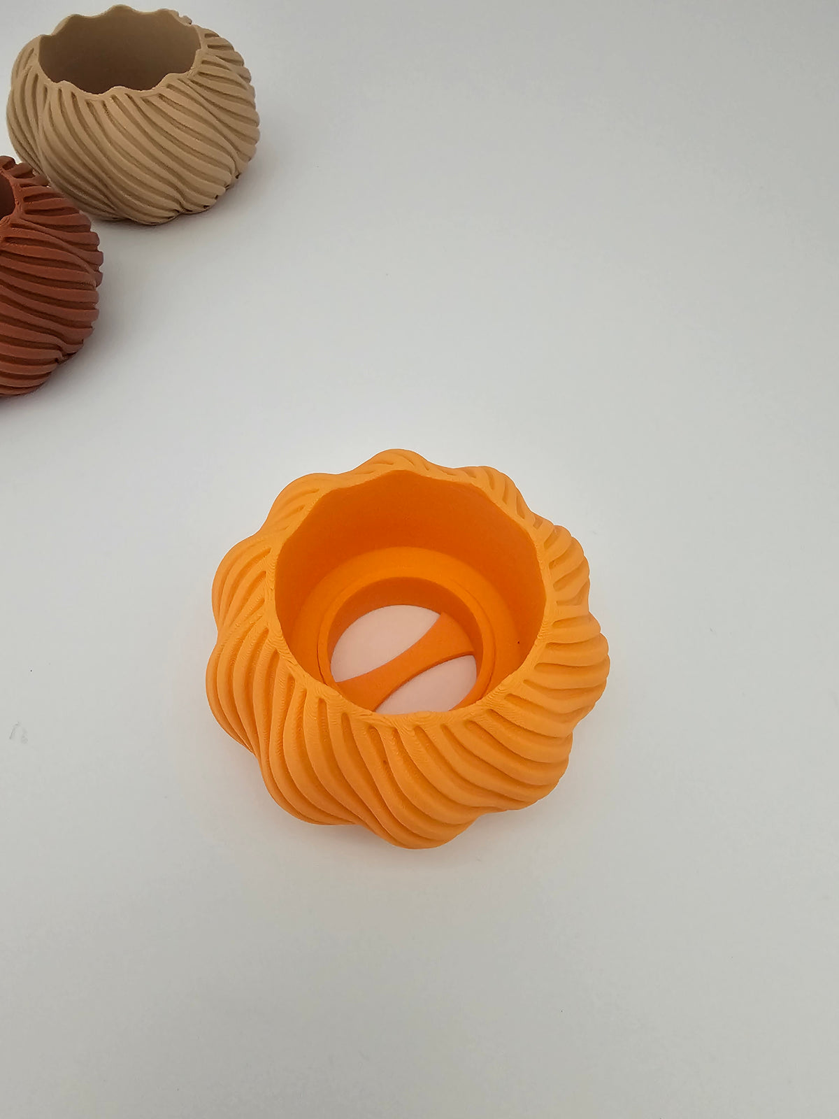 Decorative Fall Pumpkin Tea Light holders - 3D printed