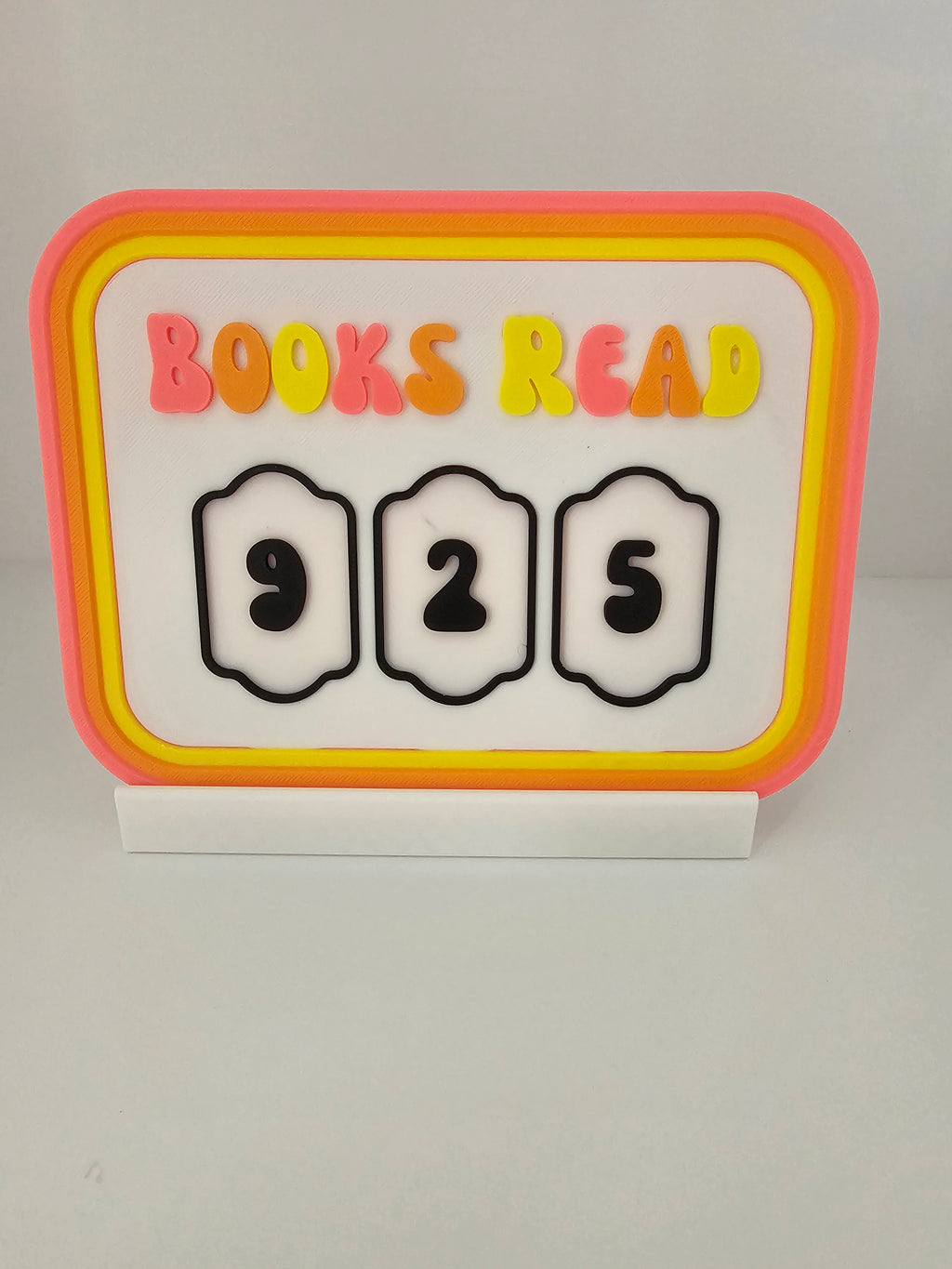 Groovy Books Read Tracker - 3D Printed