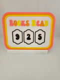 Groovy Books Read Tracker - 3D Printed