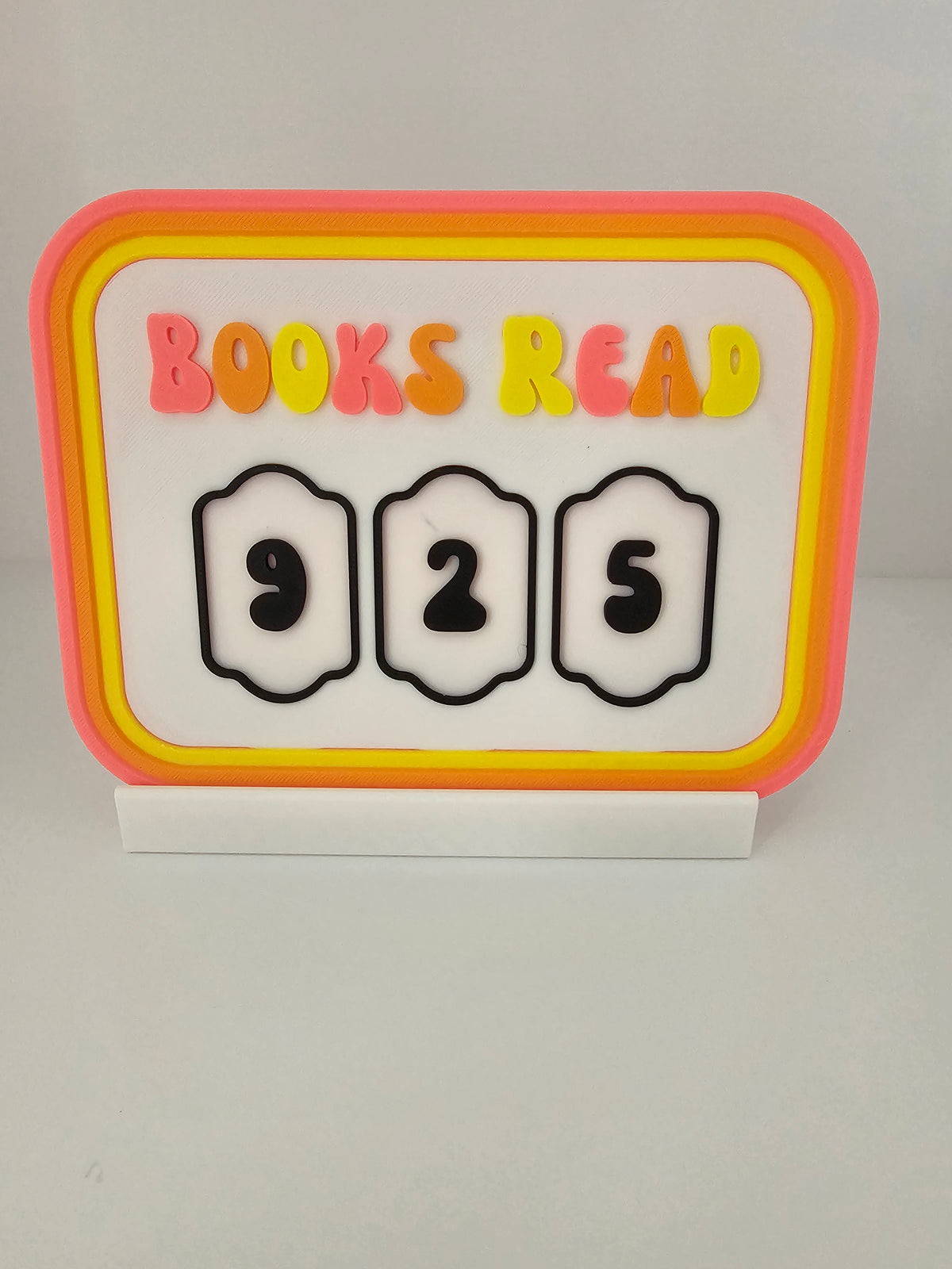 Groovy Books Read Tracker - 3D Printed