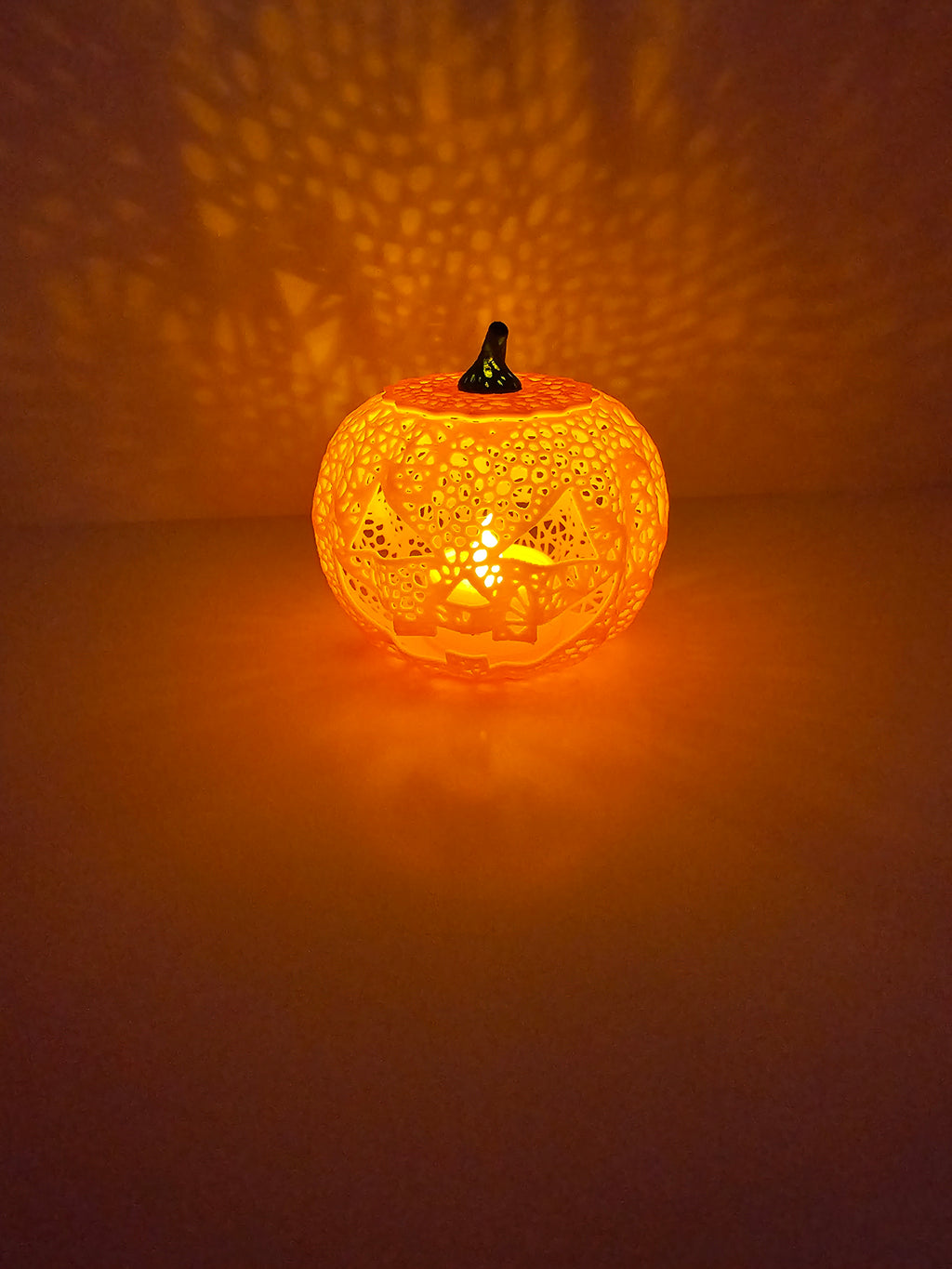 Halloween Tea Light Classic Jack O'Lantern Decor - 3D printed