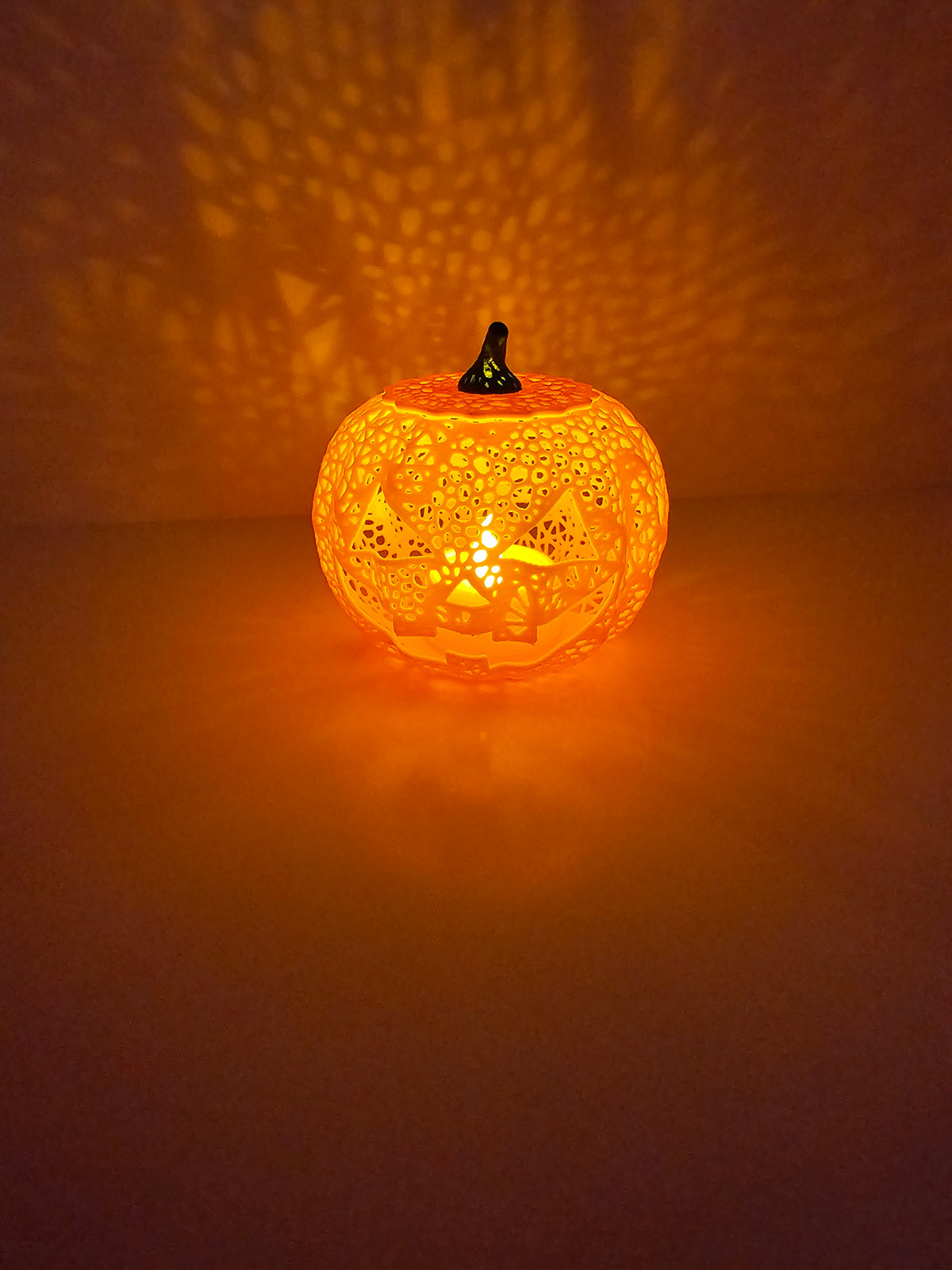Halloween Tea Light Classic Jack O'Lantern Decor - 3D printed
