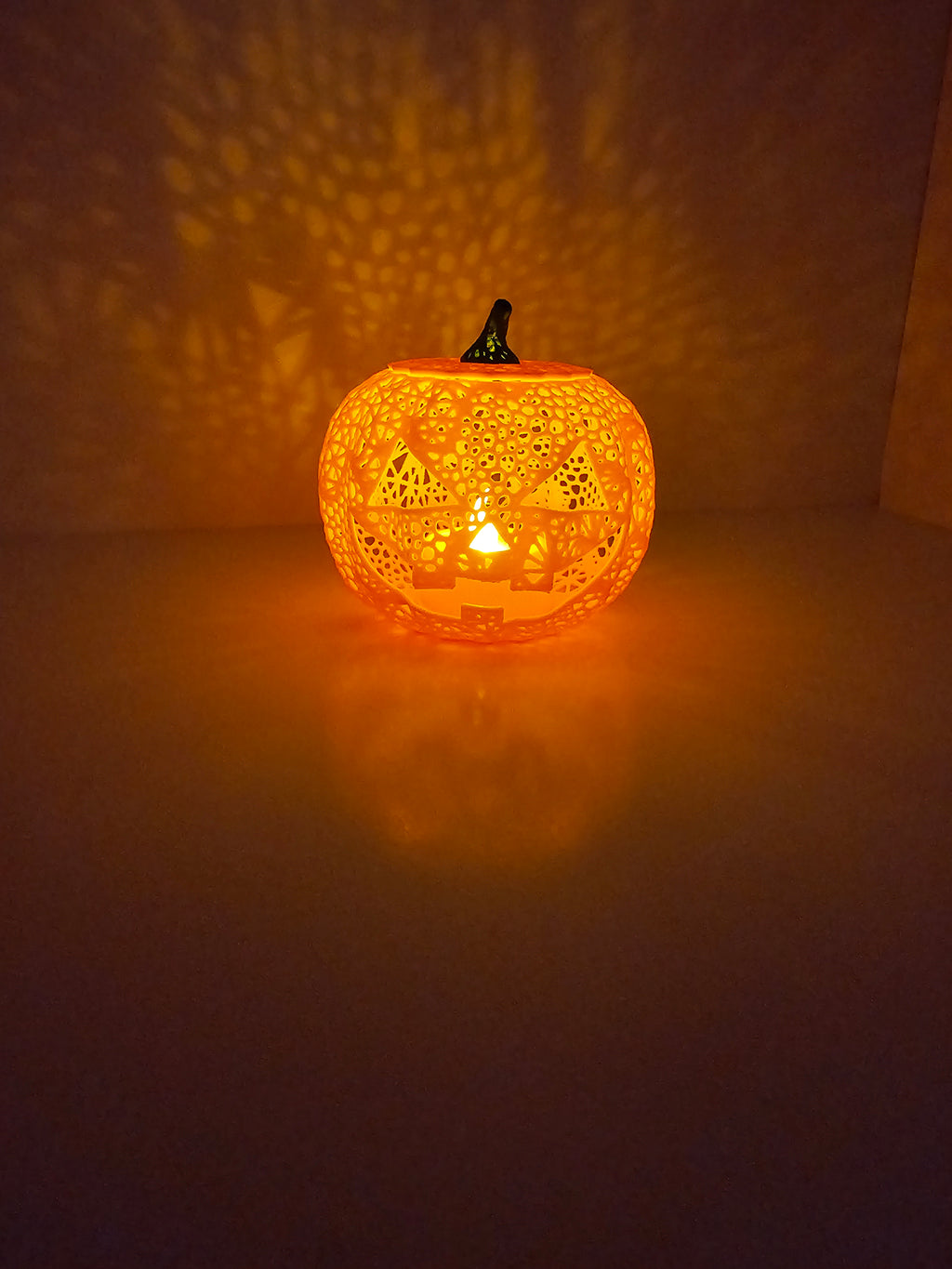 Halloween Tea Light Classic Jack O'Lantern Decor - 3D printed