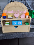Books Read Tracker Bookshelf - 3D printed