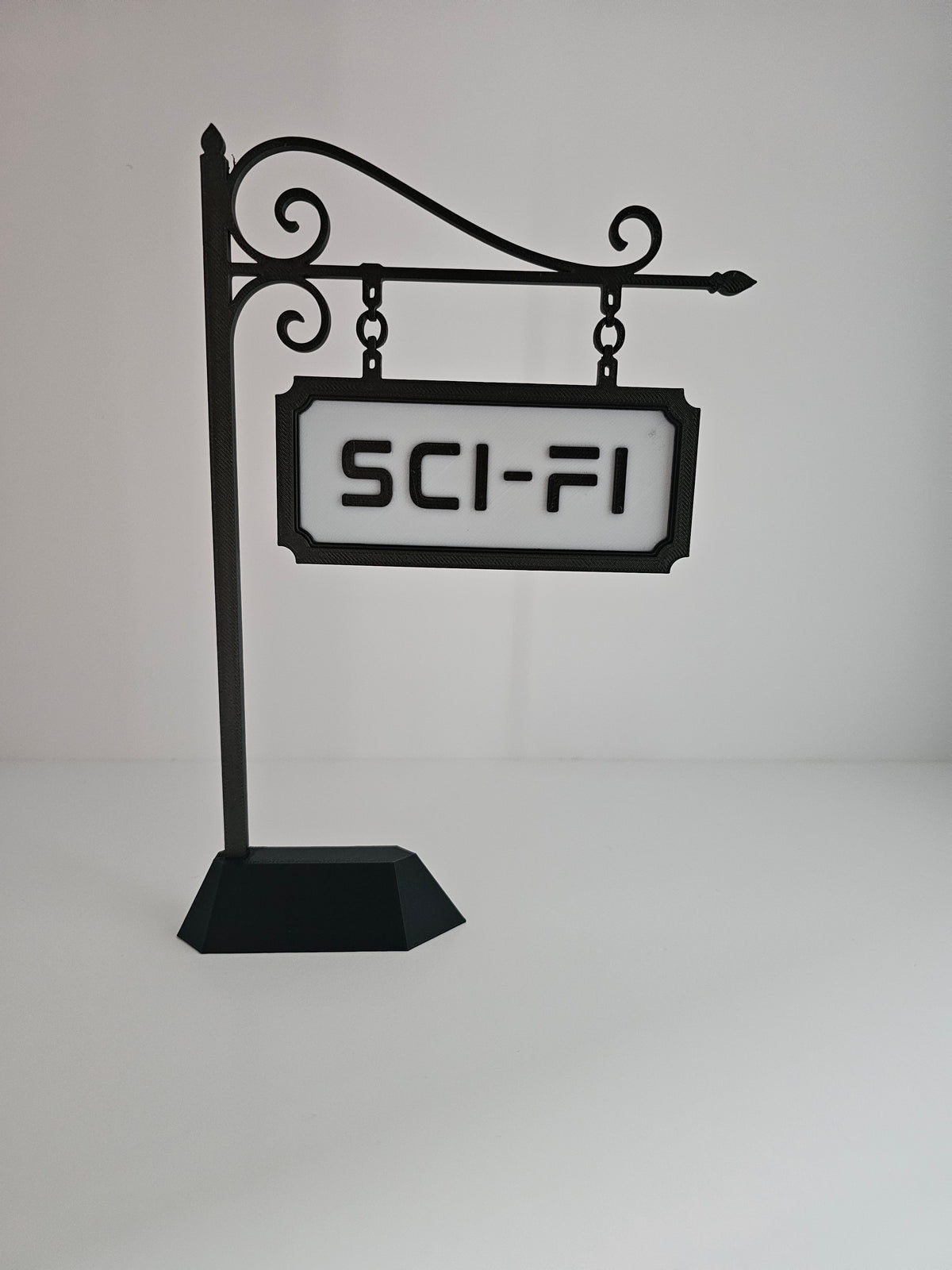 Sci-Fi Sign for Bookshelves - 3D printed
