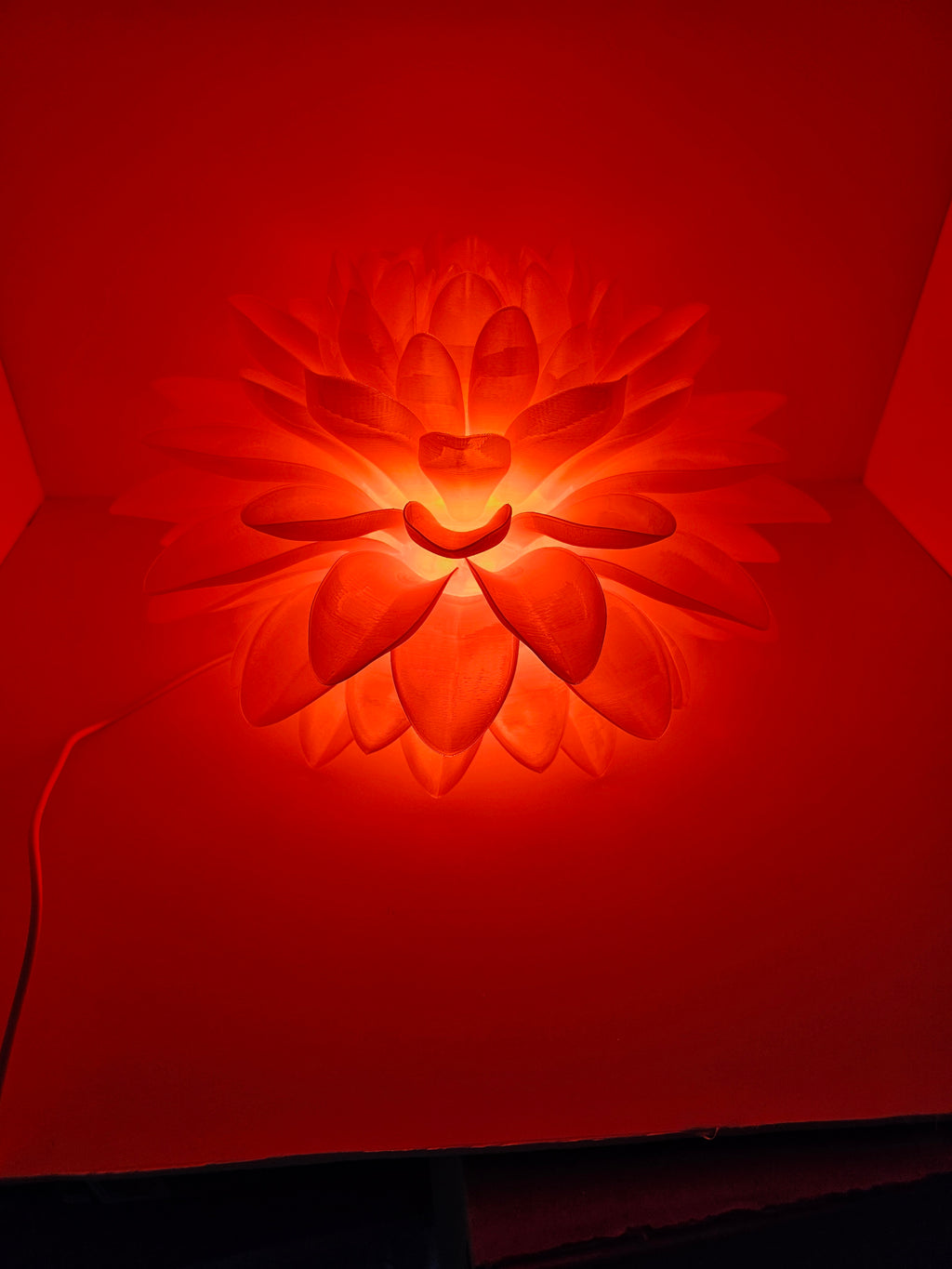 Chrysanthemum Light Decoration - 3D Printed