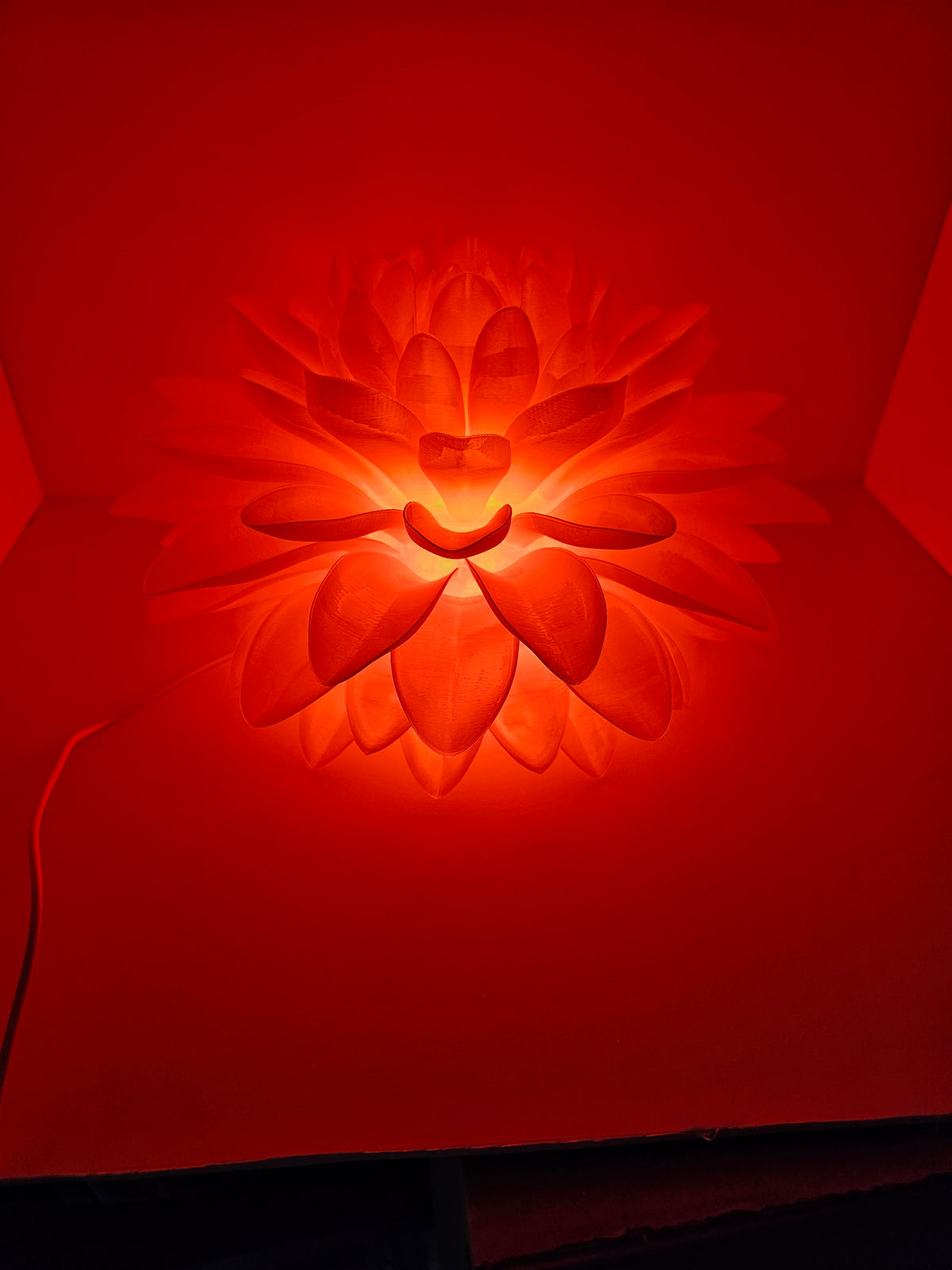 Chrysanthemum Light Decoration - 3D Printed