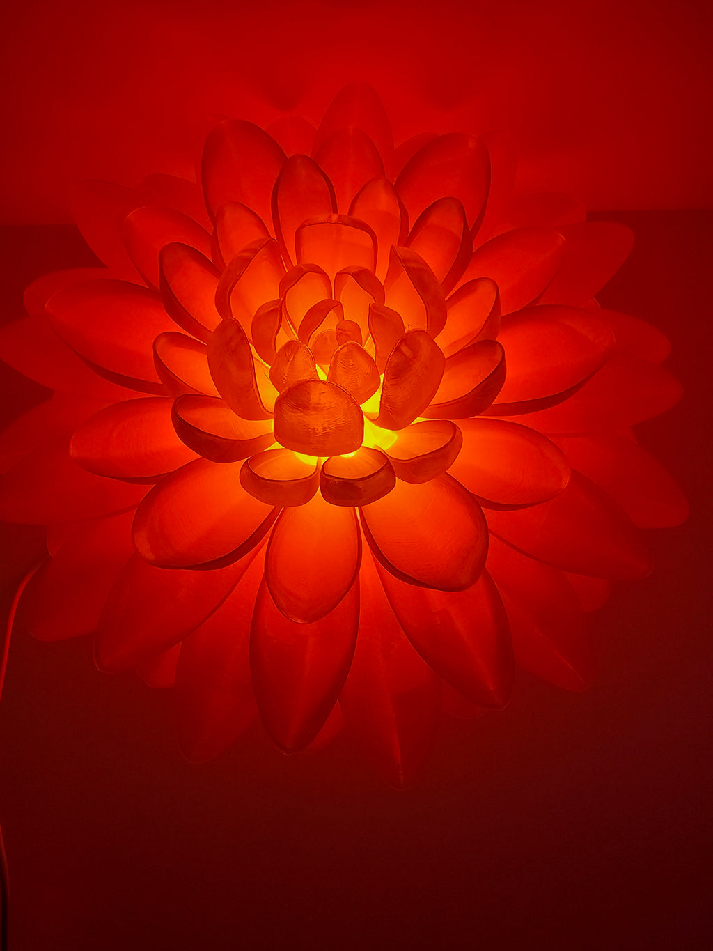 Chrysanthemum Light Decoration - 3D Printed