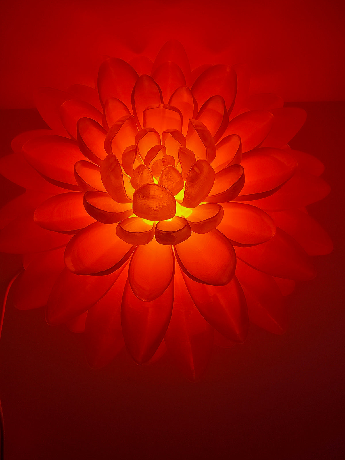 Chrysanthemum Light Decoration - 3D Printed