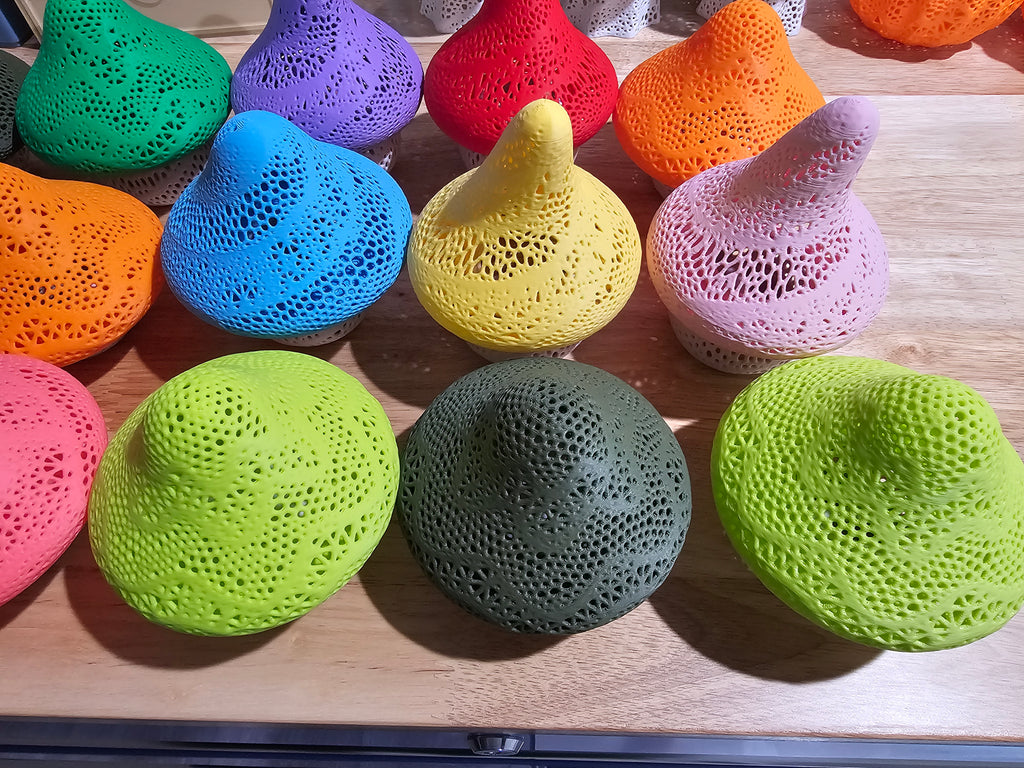 Decorative Mushroom Tea Light Set - 3D printed