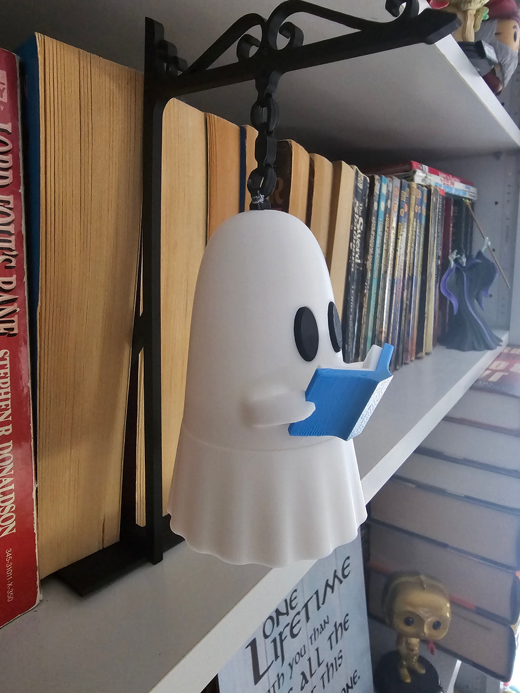 Bookshelf Reading Ghost