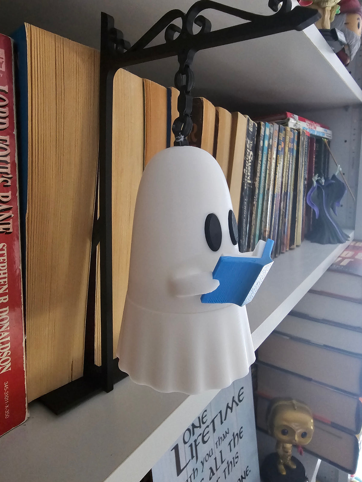 Bookshelf Reading Ghost