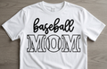 Baseball Mom short sleeved tshirt