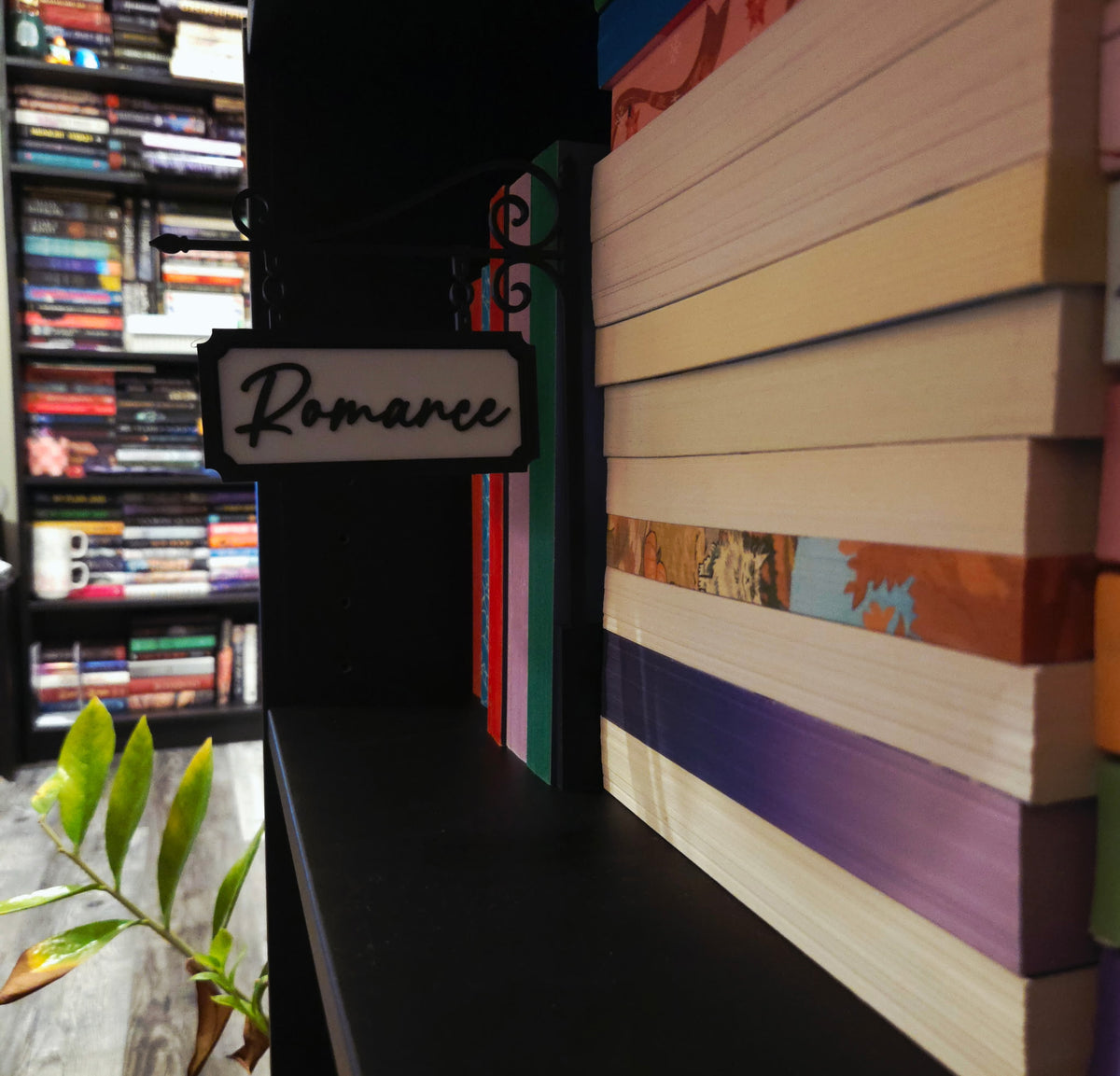 Romance Genre Tavern Sign for Bookshelves - 3D printed
