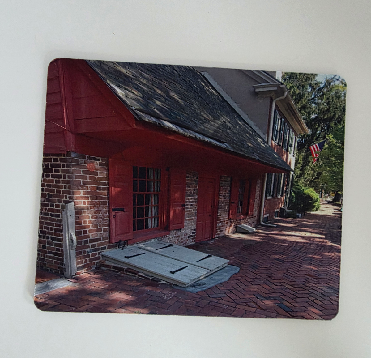 The Dutch House in Historical New Castle, DE Mousepad