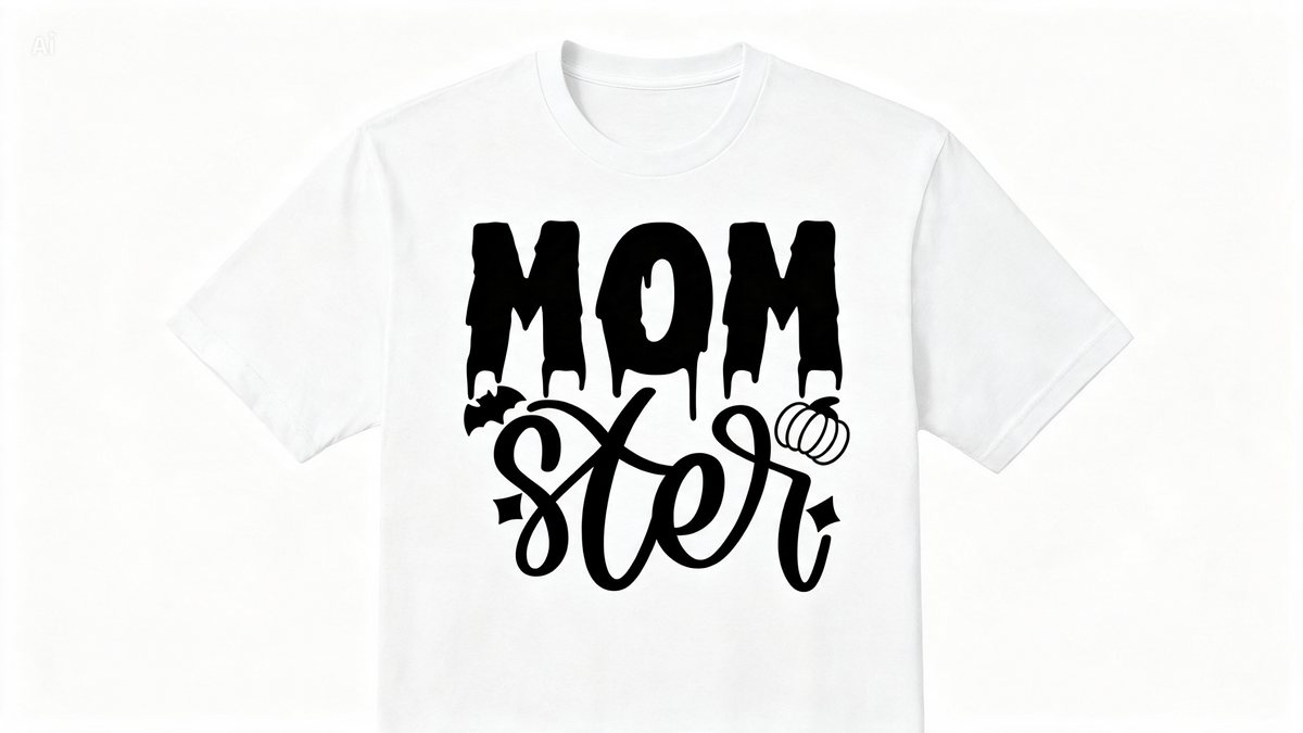 Mom-ster Halloween short sleeve t-shirt