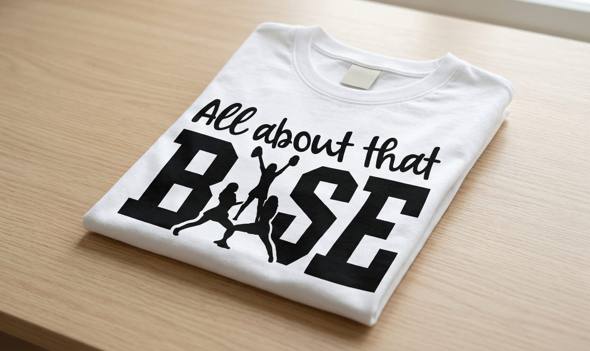 All About that Base Cheerleader short sleeved Youth T-shirt