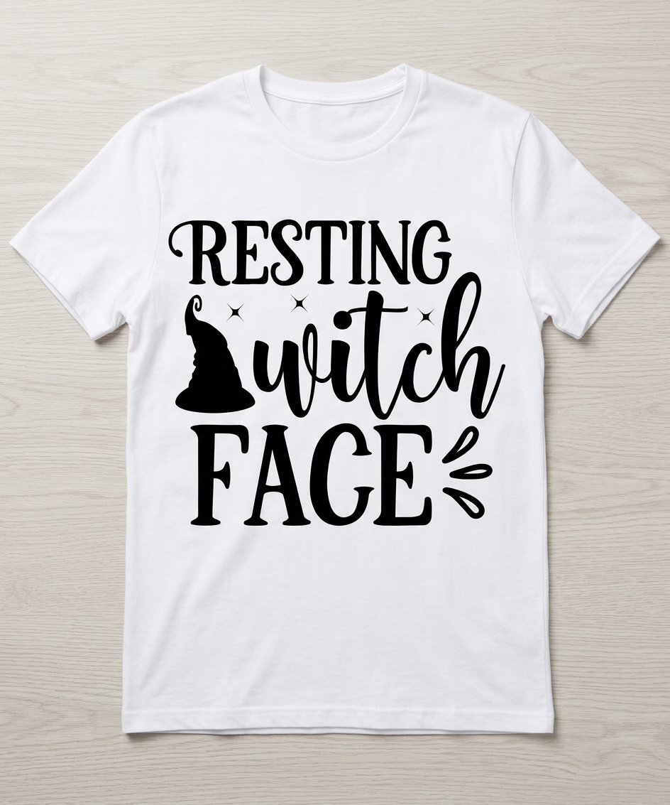 Resting Witch Face short sleeved t-shirt